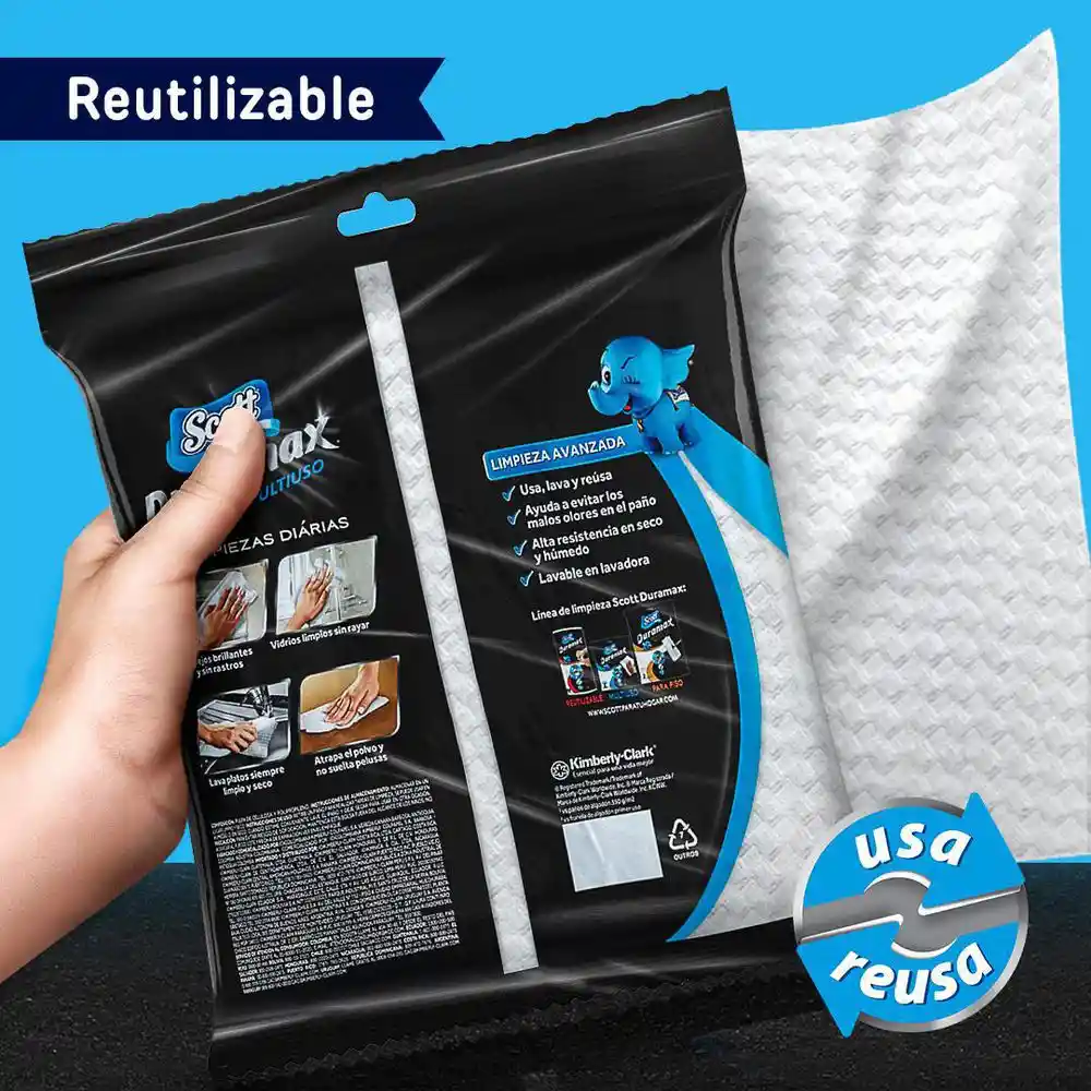 Duramax Paños de Cocina Reutilizables Scott 12 Uds