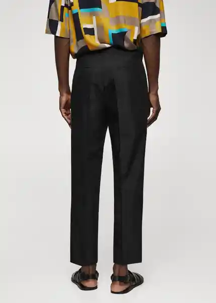 Pantalón Cavoli Negro Talla 44 Hombre Mango