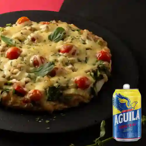 Combo Pizza Vegetariana + Aguila 355 ml