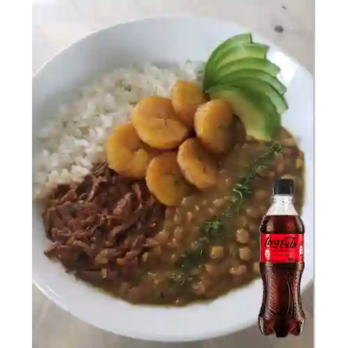 Combo Bowl de Lentejas Caseras +Cocacola S/az 400ml
