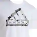 Adidas Camiseta Fi Camo T Hombre Blanco Talla XL IN7948