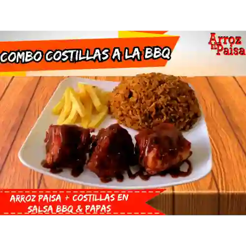 Combo de Costilla a la Bbq