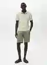 Camiseta Polo Taga Menta Talla S Hombre Mango