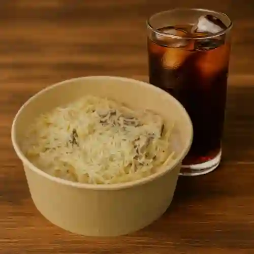 Alfredo pollo e funghi coca 400 sin azu.
