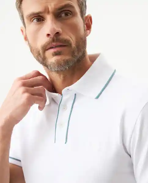 Camiseta Details Contrats Polo Blanco 0 Claro T XL Chevignon