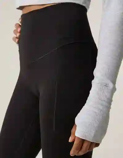 Leggings Mujer Negro Talla: MED REG Aerie 6048073 American Eagle