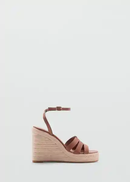 Sandalias Aurora Cuero Talla 39 Mujer Mango