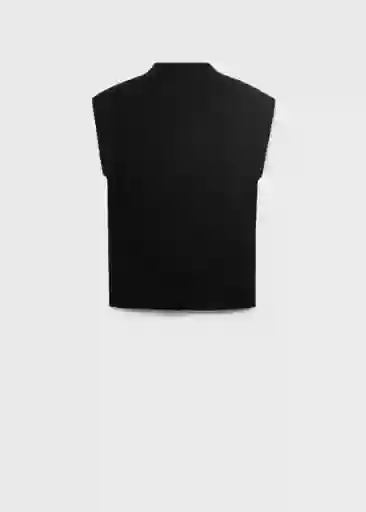 Top Hemin Negro Talla XS Mujer Mango