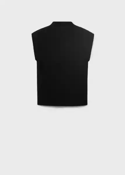 Top Hemin Negro Talla XS Mujer Mango