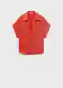 Camisa Sassa Rojo Talla S Mujer Mango