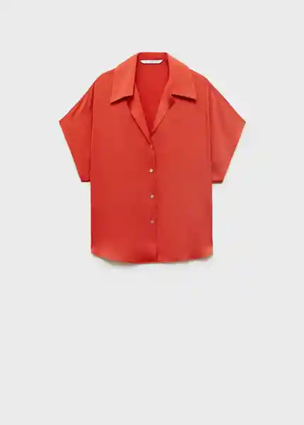 Camisa Sassa Rojo Talla S Mujer Mango