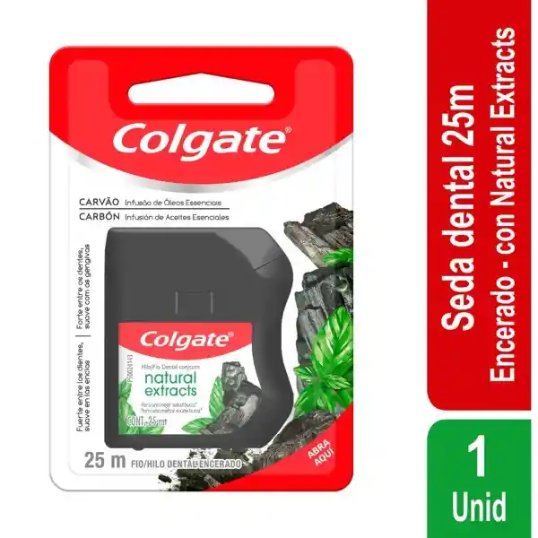 Seda Dental Colgate Carbón x 25 m