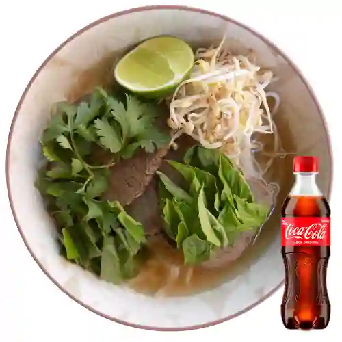 Combo Sopa Pho Vietnamita + Coca Cola Original 400 ml