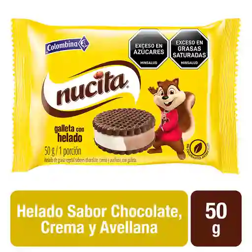 Galleta Colombina* C/helado Nucita
