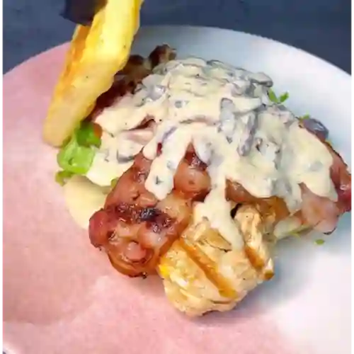 Waffle Burguer Pollo