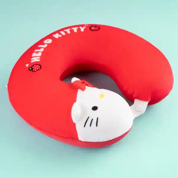 Almohada Viaje Para Cuello Hello Kitty Rojo Serie Sanrio Miniso