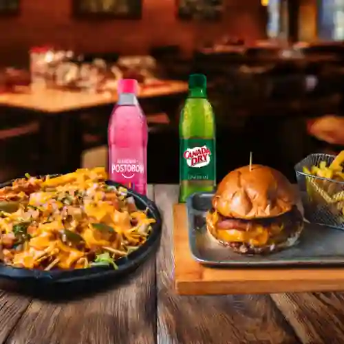 Combo para 2 Dirty Fries+burger Smash