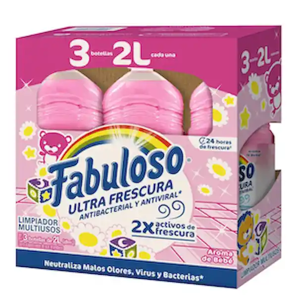 Fabuloso Limpiador Líquido Multiusos Aroma Bebé