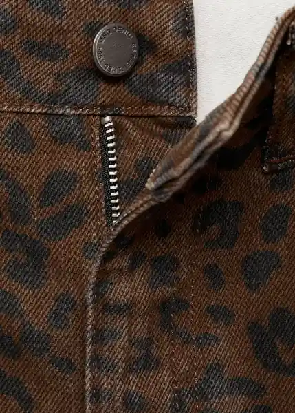Jean Leonie Chocolate Talla 42 Mujer Mango