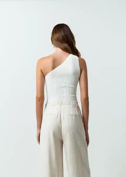 Camisa Tejido Mujer Crudo Marfil Claro Talla S 582G041 Naf Naf