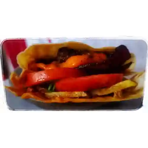 Burgerwrap + Papas a la Francesa