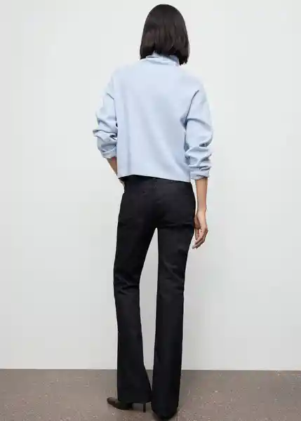 Saco Jersey Latonis Celeste Talla M Mujer Mango