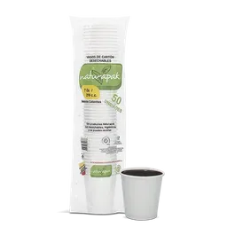 Naturapak Vaso Carton Blanco