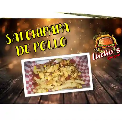 Salchipapa de pollo personal