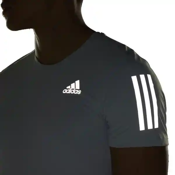 Adidas Camiseta Own The Run Tee Para Hombre Gris Talla L