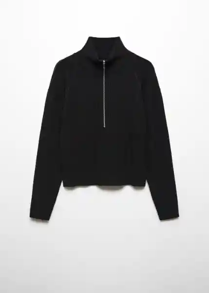 Jersey Rolon Negro Talla 24 Mujer Mango