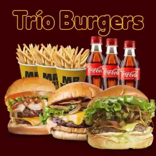 Combo Trio de Burgers