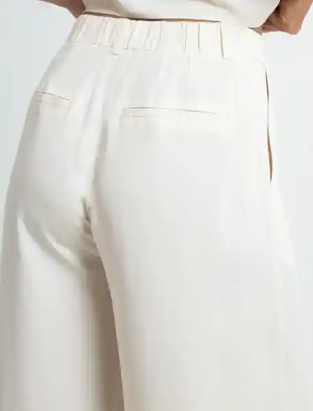 Pantalón Tina Mujer Crudo Luna Claro Talla 12 533F350 Naf Naf