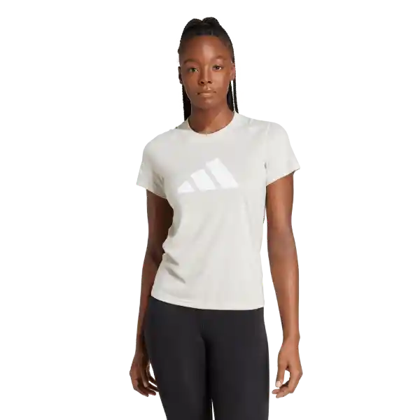 Adidas Camiseta Tr-Es Logo T Entrenamiento Mujer Gris Talla M