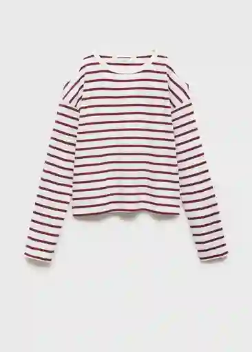 Camiseta Cutoutr Granate Talla 10 Niña Mango