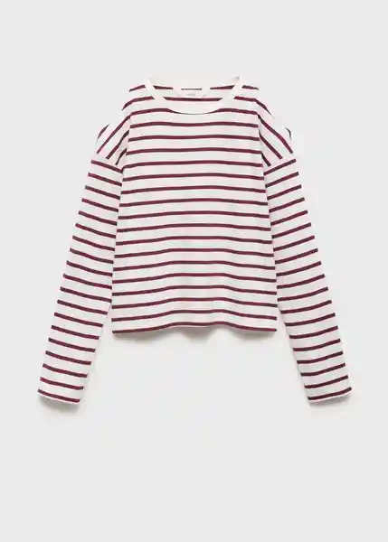 Camiseta Cutoutr Granate Talla 10 Niña Mango