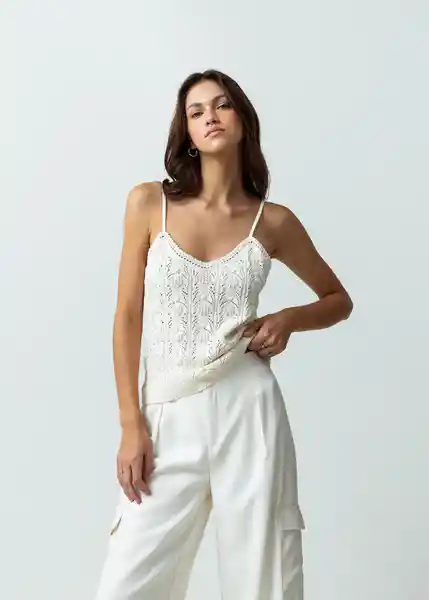 Blusa Tejido Mujer Crudo Polar Talla S Naf Naf