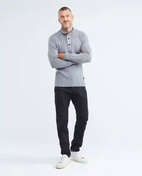 Sueter Comfy Gris Londres Medio Talla L Hombre Chevignon