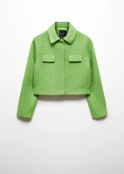 Chaqueta Nápoles Verde Talla S Mujer Mango