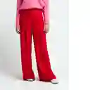 Pantalón Basima Mujer Rojo Ciñuela Oscuro Talla 10 Naf Naf