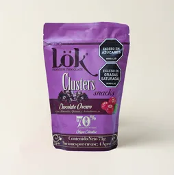 Lok Snacks Clusters Almendra Quinoa y Arándano 70%