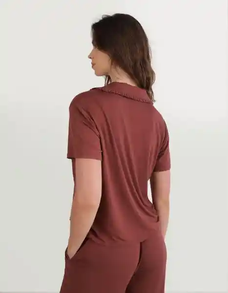 Pijama Aerie Vinotinto Talla Large 1853677 American Eagle