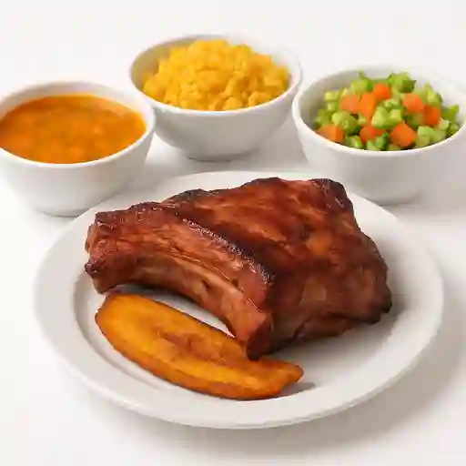 Almuerzo Costilla Ahumada