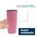 Vaso de Acero Inoxidable Rosa 500 mL Miniso