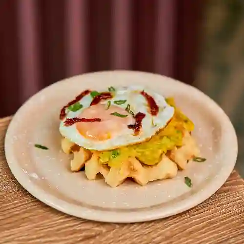 Waffle de Yuca con Huevo