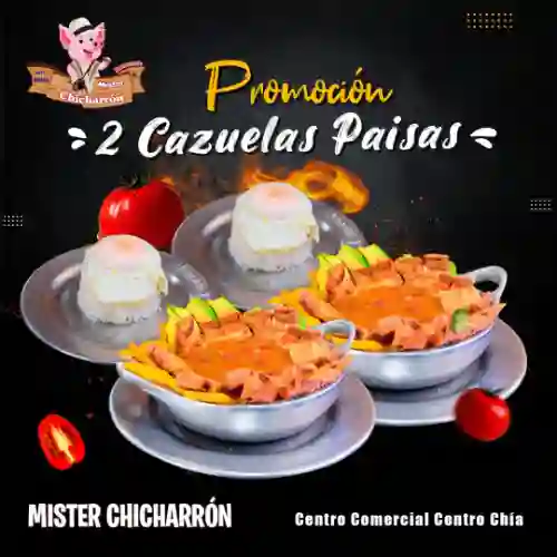 2 Cazuelas de Frijol