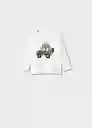 Camiseta Flap Offwhite Talla 72 Niños Mango