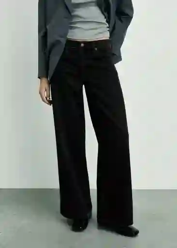 Jean Annie Tejano Negro Talla 38 Mujer Mango