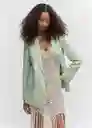 Blazer Americana Paula Verde Pastel Talla S Mujer Mango