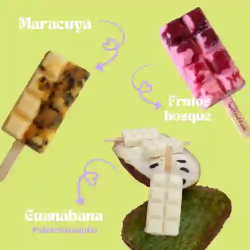 Combo 3 Paletas Frutales Cremosas