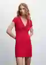 Vestido Cuore Rojo Talla 24 Mujer Mango